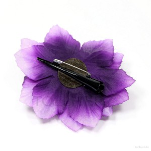 AB-122 Ansteckblume, Haarblume Dahlie in violett, Ø ca. 13 cm, Höhe ca. 4,5 cm