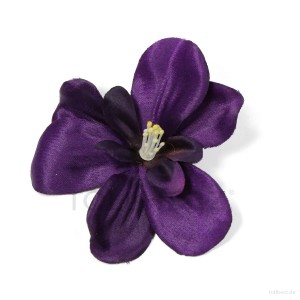 AB-131 Haarblüte, Haarblume in violett, Ø ca. 8,5 cm, Höhe ca. 2 cm