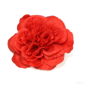 AB-175 Haarrose, Ansteckrose, rot, Ø ca. 12 cm, Höhe ca. 4,5 cm