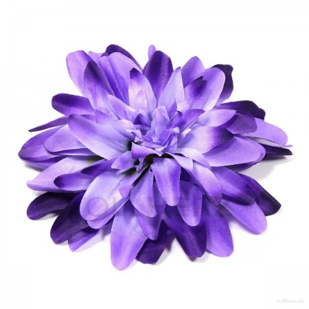 AB-183 Ansteckblume, Haarblume Dahlie in violett-blau, Ø ca.15 cm, Höhe ca. 3,5 cm