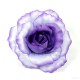 AB-211 Ansteckrose, Haarrose, Satinrose in violett-blau, Ø ca.12 cm, Höhe ca. 6 cm