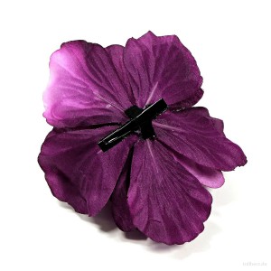 AB-228 Haarblüte, Haarblume Hibiskus in purpurviolett, Ø ca. 13 cm, Höhe ca. 6 cm