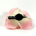 AB-245 Ansteckrose, Haarrose in pastell-cream-pink, Ø ca. 12 cm, Höhe ca. 5,5 cm