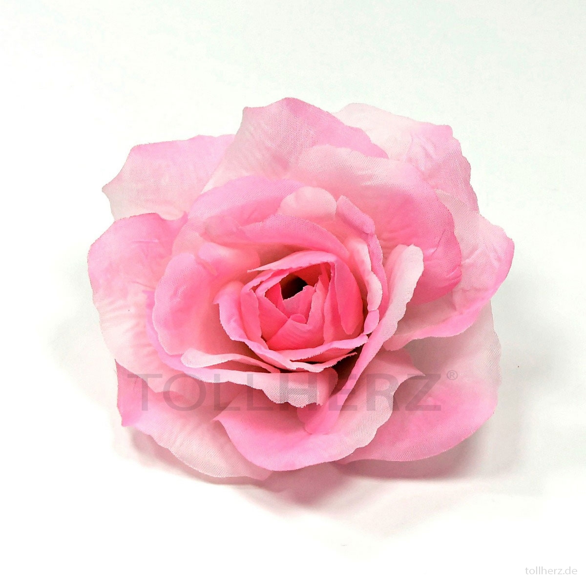 AB-246 Ansteckrose, Haarrose in pastellpink, Ø ca. 12 cm, Höhe ca. 5,5 cm