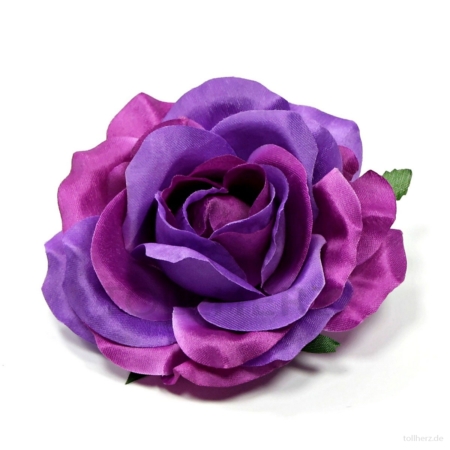AB-281 Ansteckrose, Haarrose, violett-pink, Ø ca. 10,5 cm, Höhe ca. 5 cm